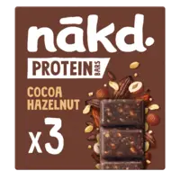 Nakd Nakd. Protein bars cocoa hazelnut