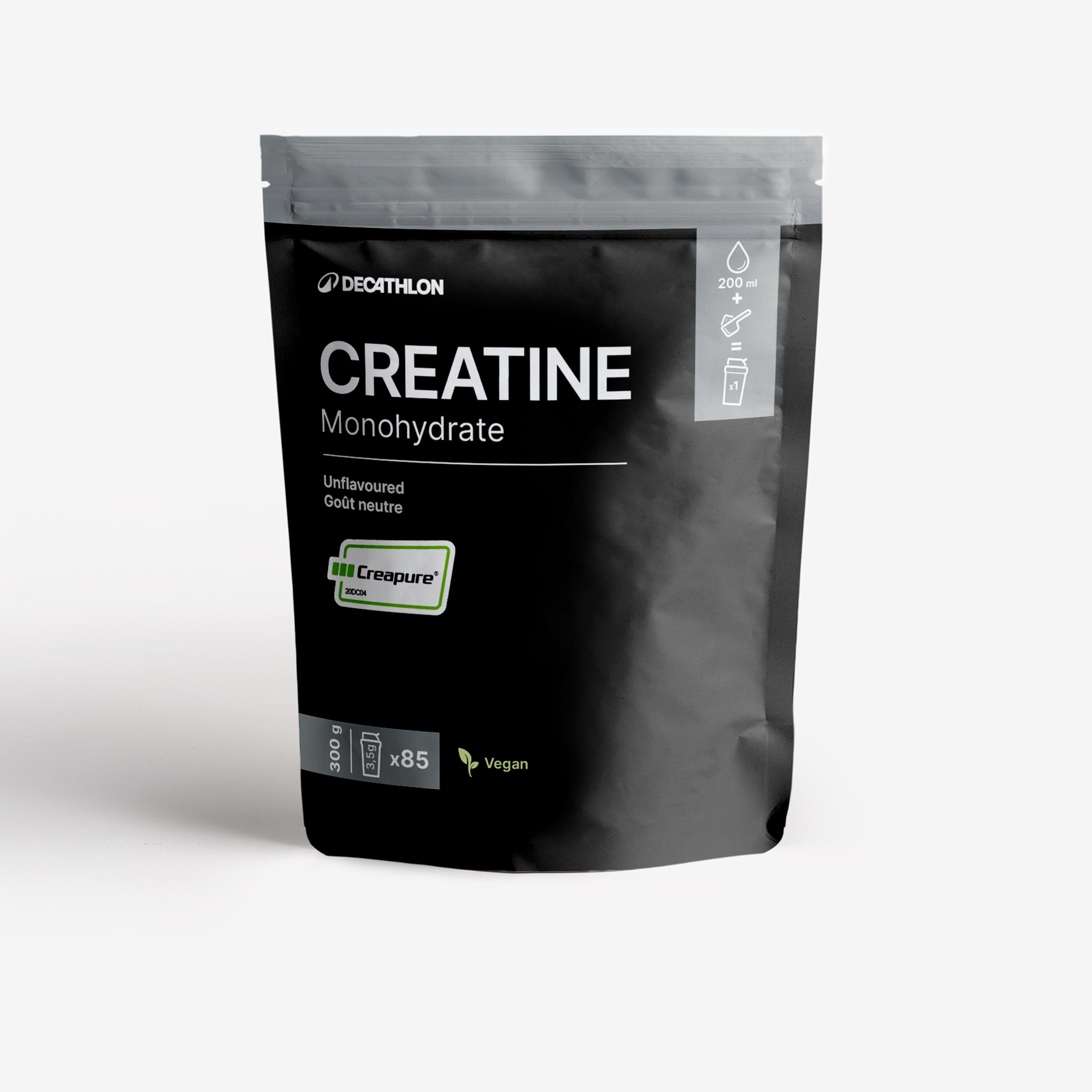 Decathlon DECATHLON Creatinepoeder Creapure® monohydraat 300 gram neutrale smaak