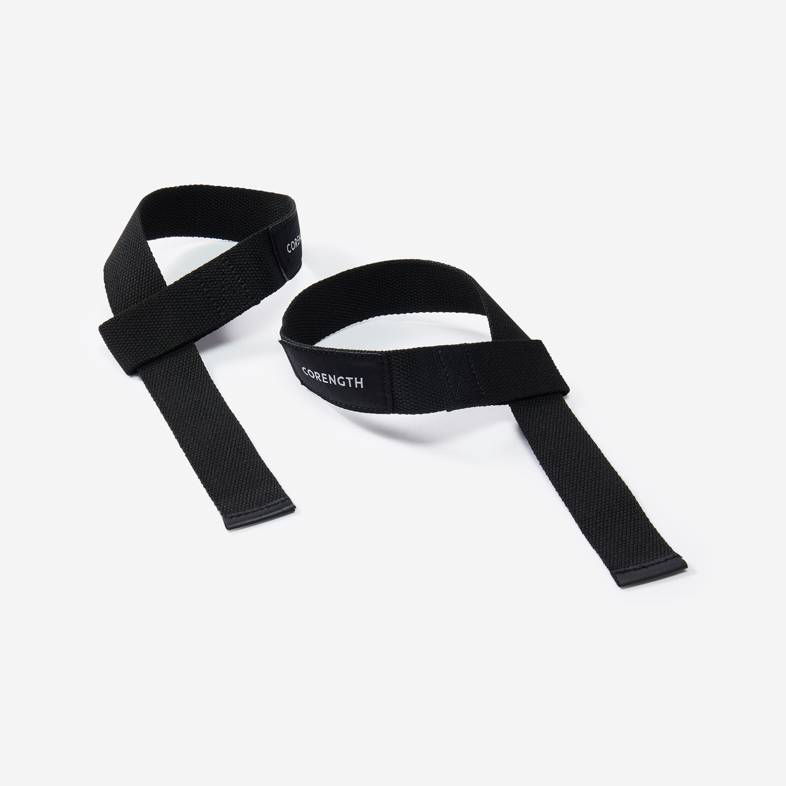 DOMYOS DOMYOS Lifting straps voor krachttraining zwart